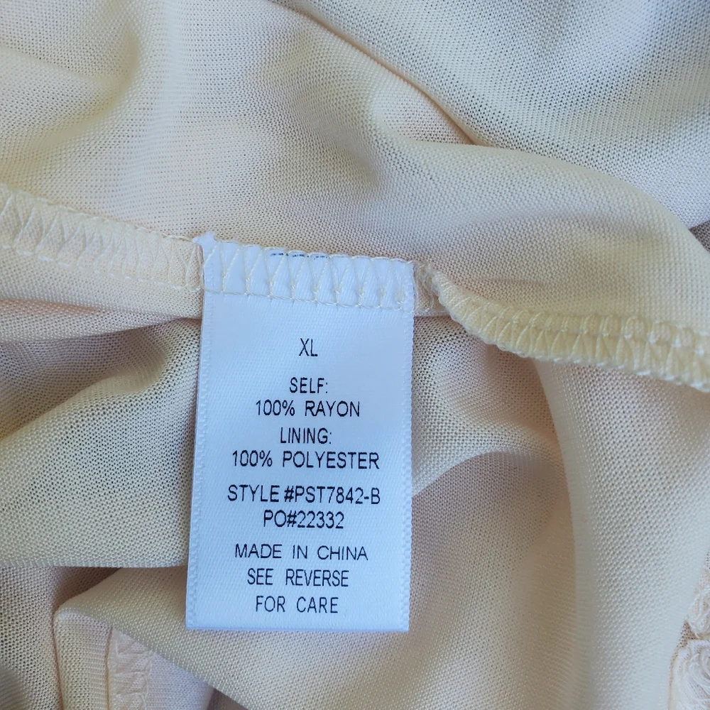 Floral Polagram Cute Blouse Sz XL - Picture 4 of 5